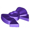 Dark Purple Friends Accessories Hair Decoration, Bow with Heart, Long Ribbon and Pin