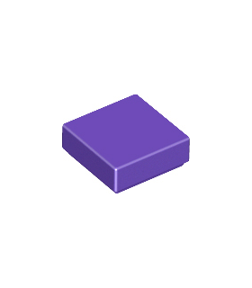 Dark Purple Tile 1 x 1