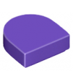 Dark Purple Tile, Round 1 x 1 Half Circle Extended (Stadium)