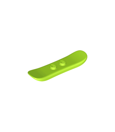 Lime Minifigure, Utensil Snowboard Small