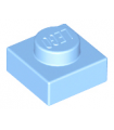 Bright Light Blue Plate 1 x 1