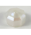 Satin White Rock 1 x 1 Jewel Octagonal