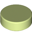 Yellowish Green Tile, Round 1 x 1
