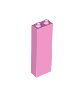 Bright Pink Brick 1 x 2 x 5 - Blocked Open Studs or Hollow Studs