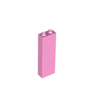 Bright Pink Brick 1 x 2 x 5 - Blocked Open Studs or Hollow Studs