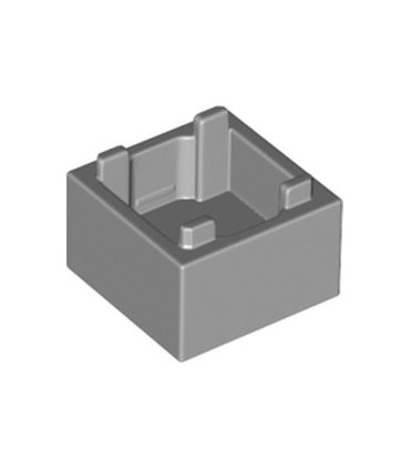 Light Bluish Gray Container, Box 2 x 2 x 1 - Top Opening