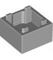 Light Bluish Gray Container, Box 2 x 2 x 1 - Top Opening