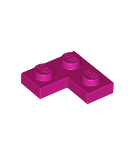 Magenta Plate 2 x 2 Corner