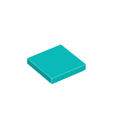 Dark Turquoise Tile 2 x 2