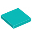 Dark Turquoise Tile 2 x 2