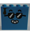 Brick 1 x 4 x 3 with Face with Sunglasses Pattern on Both Sides (Stickers) - Set 60253