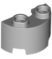 Light Bluish Gray Cylinder Half 1 x 2 x 1
