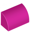 Magenta Slope, Curved 1 x 2 x 1
