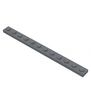 Dark Bluish Gray Plate 1 x 12