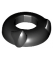Black Minifigure, Headgear Head Top with Ears