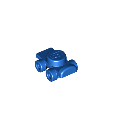 Blue Minifigure Footgear Roller Skate