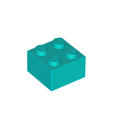 Dark Turquoise Brick 2 x 2