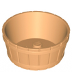 Medium Nougat Container, Barrel Half Large with Axle Hole