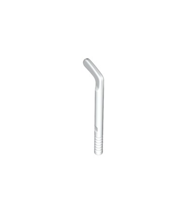 White Minifigure, Utensil Hockey Stick, Round Shaft