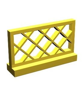 Yellow Fence 1 x 4 x 2