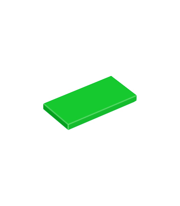 Bright Green Tile 2 x 4