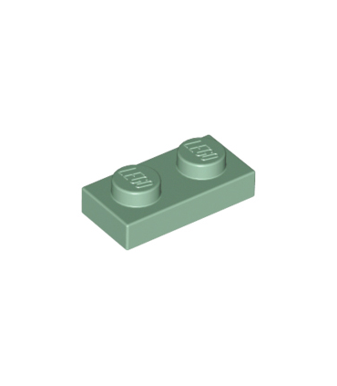 Sand Green Plate 1 x 2