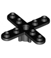 Black Propeller 4 Blade 5 Diameter with Rounded Ends and Closed Hub