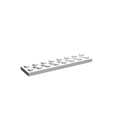 White Technic, Plate 2 x 8 with 7 Holes