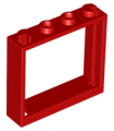 Red Window 1 x 4 x 3 - No Shutter Tabs