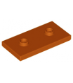 Dark Orange Plate, Modified 2 x 4 with 2 Studs (Double Jumper)