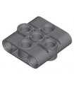 Dark Bluish Gray Technic, Pin Connector Block, Liftarm 1 x 3 x 3