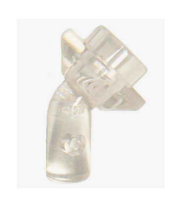 Trans-Clear Minifigure, Utensil Posing Stand, Bar with Hollow Stud