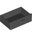 Black Container, Cupboard 2 x 3 Drawer