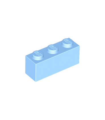 Bright Light Blue Brick 1 x 3
