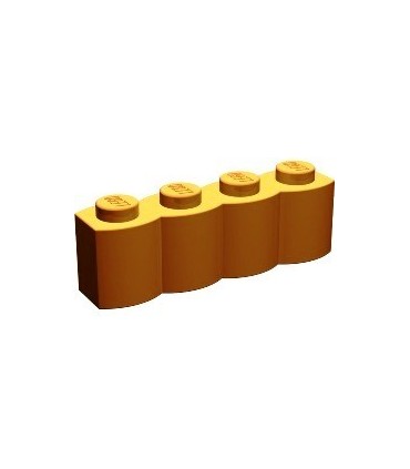 Medium Nougat Brick, Modified 1 x 4 Log