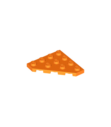 Orange Wedge, Plate 4 x 4 Cut Corner