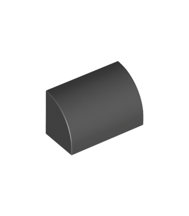 Black Slope, Curved 1 x 2 x 1