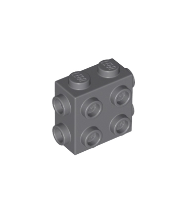 Dark Bluish Gray Brick, Modified 1 x 2 x 1 2/3 with Studs on 3 Sides