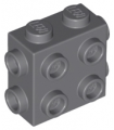 Dark Bluish Gray Brick, Modified 1 x 2 x 1 2/3 with Studs on 3 Sides
