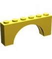 Yellow Brick, Arch 1 x 6 x 2 - Medium Thick Top without Reinforced Underside