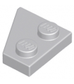 Light Bluish Gray Wedge, Plate 2 x 2 Right
