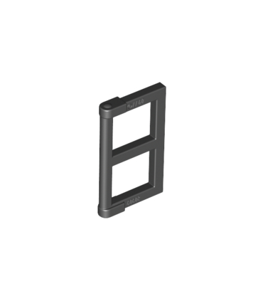 Black Pane for Window 1 x 2 x 3 with Thick Corner Tabs