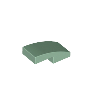 Sand Green Slope, Curved 2 x 1