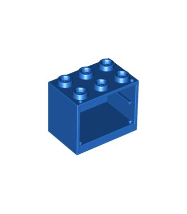 Blue Container, Cupboard 2 x 3 x 2 - Hollow Studs