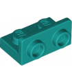 Dark Turquoise Bracket 1 x 2 - 1 x 2 Inverted