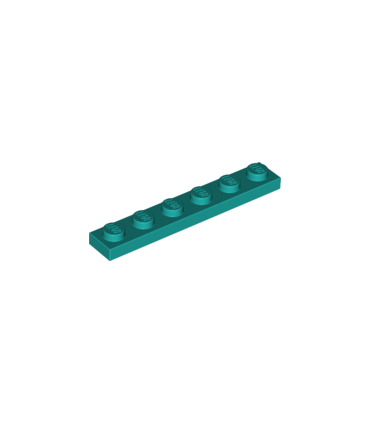 Dark Turquoise Plate 1 x 6