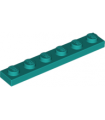 Dark Turquoise Plate 1 x 6