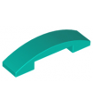 Dark Turquoise Slope, Curved 4 x 1 x 2/3 Double