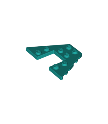 Dark Turquoise Wedge, Plate 4 x 6