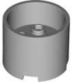 Light Bluish Gray Brick, Round 3 x 3 x 2 with Recessed Center and Axle Hole
